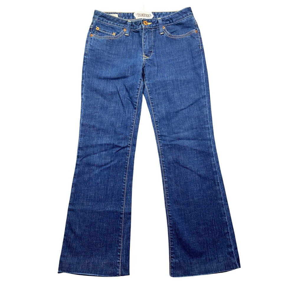 Big Star Sweet Jeans Bootcut Dark Wash Denim USA Made Women's‎ Size 27R Fits 28"